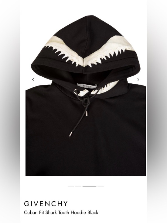 Givenchy Other - Givenchy Black Hooded Top with White Logo Tag